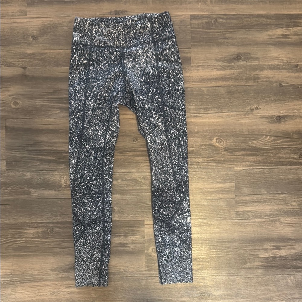 Speckled Black and White Leggings